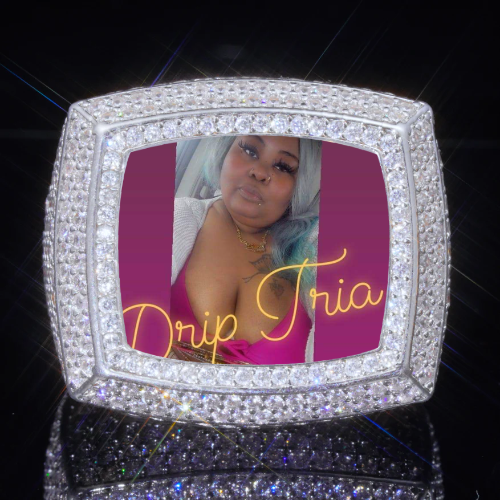 3D CUSTOM PICTURE ICED RING