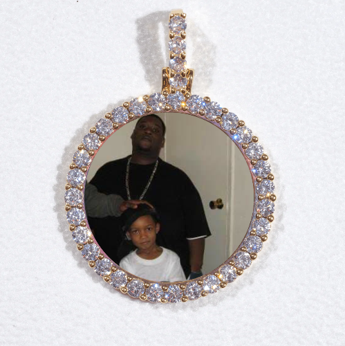 3D CIRCLE CUSTOM PICTURE PENDANT SMALL SIZE