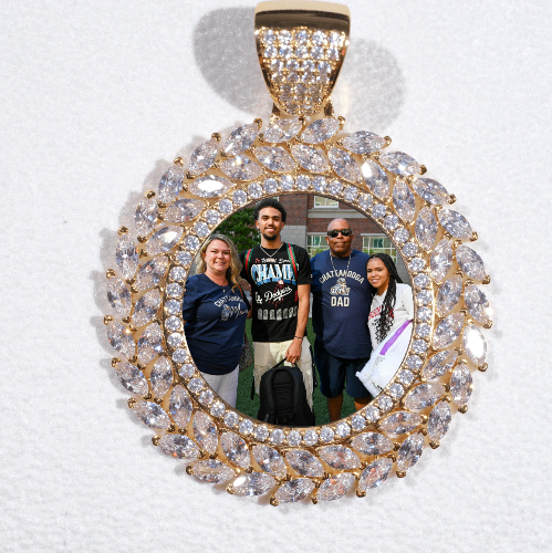 Large 3D Wheat Ear Custom Picture Pendant