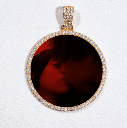 MEDIUM 3D CIRCLE CUSTOM PICTURE PENDANT