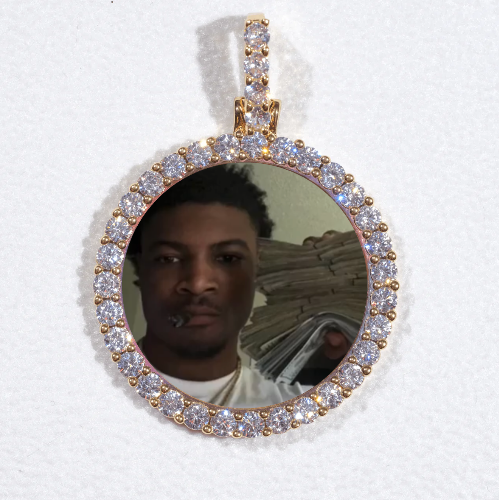 3D CIRCLE CUSTOM PICTURE PENDANT SMALL SIZE