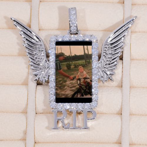 RIP WING 3D CUSTOM PICTURE PENDANT