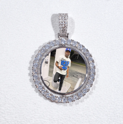 3D Spinning 2-Faced Custom Picture Pendant