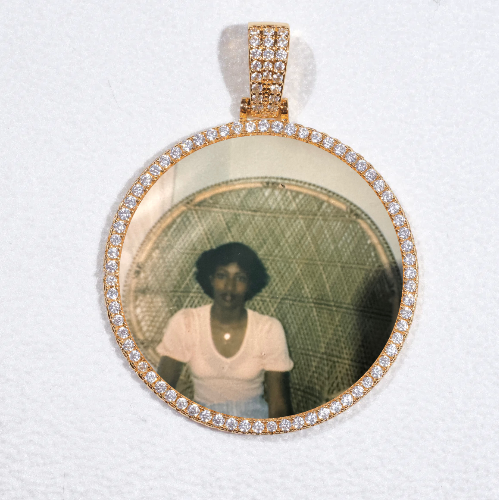 MEDIUM 3D CIRCLE CUSTOM PICTURE PENDANT