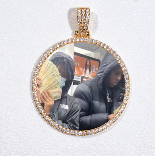 MEDIUM 3D CIRCLE CUSTOM PICTURE PENDANT