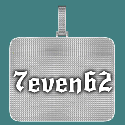 CUSTOM LETTER NECKLACE 3D BIG SQUARE