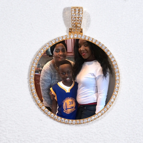 MEDIUM 3D CIRCLE CUSTOM PICTURE PENDANT