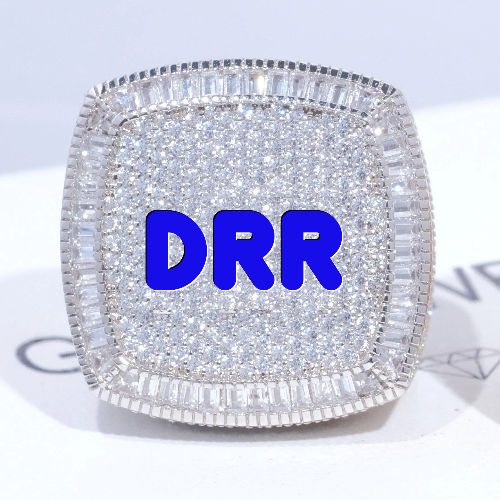 CUSTOM LETTER 3D ICED RING