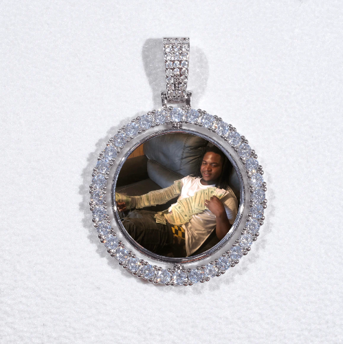 3D Spinning 2-Faced Custom Picture Pendant