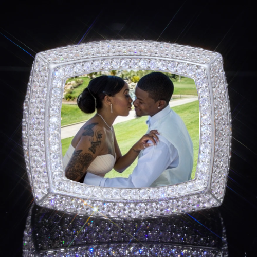 3D CUSTOM PICTURE ICED RING