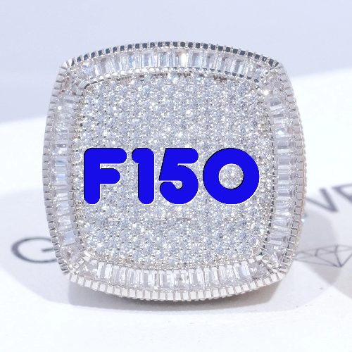 CUSTOM LETTER 3D ICED RING