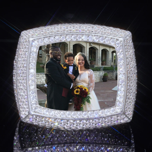 3D CUSTOM PICTURE ICED RING