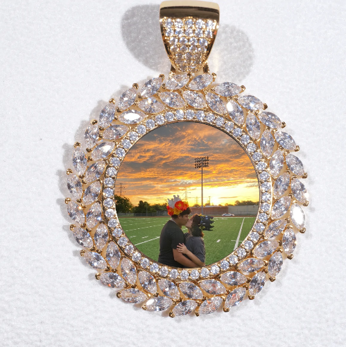 Large 3D Wheat Ear Custom Picture Pendant