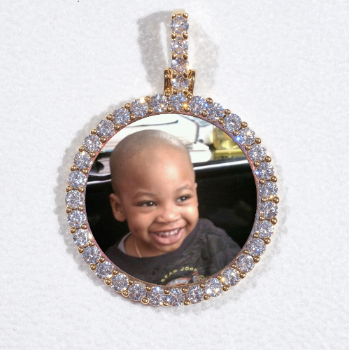 3D CIRCLE CUSTOM PICTURE PENDANT SMALL SIZE