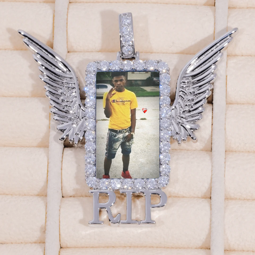 RIP WING 3D CUSTOM PICTURE PENDANT