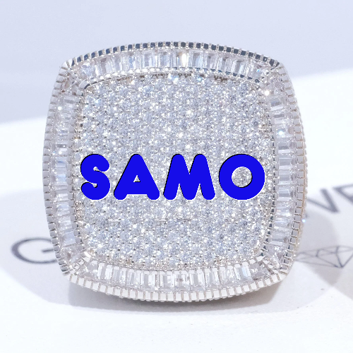 CUSTOM LETTER 3D ICED RING