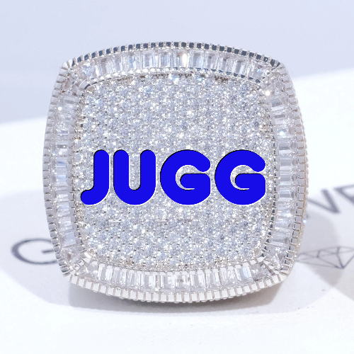 CUSTOM LETTER 3D ICED RING