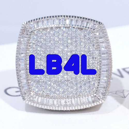 CUSTOM LETTER 3D ICED RING