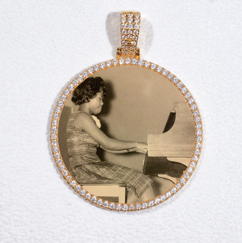 MEDIUM 3D CIRCLE CUSTOM PICTURE PENDANT