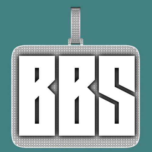 CUSTOM LETTER NECKLACE 3D BIG SQUARE