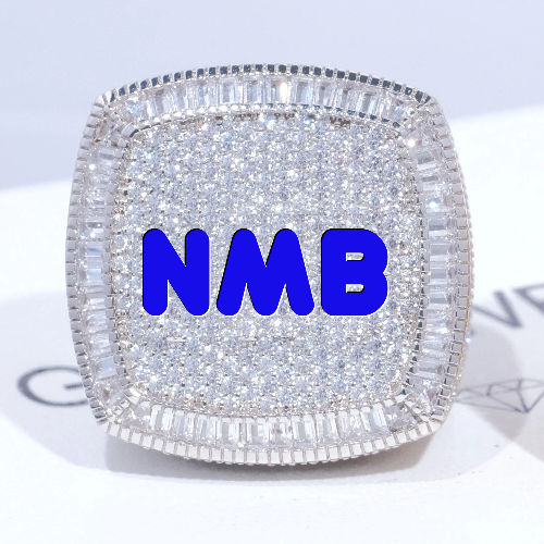 CUSTOM LETTER 3D ICED RING