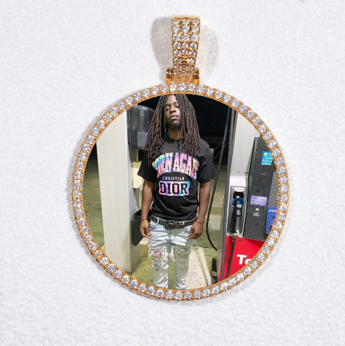 MEDIUM 3D CIRCLE CUSTOM PICTURE PENDANT
