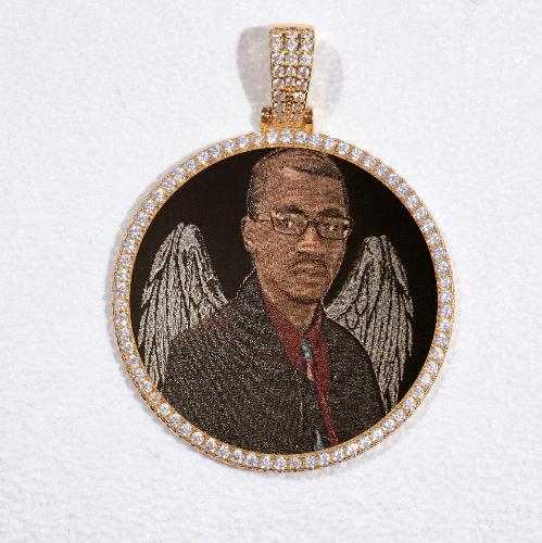 MEDIUM 3D CIRCLE CUSTOM PICTURE PENDANT
