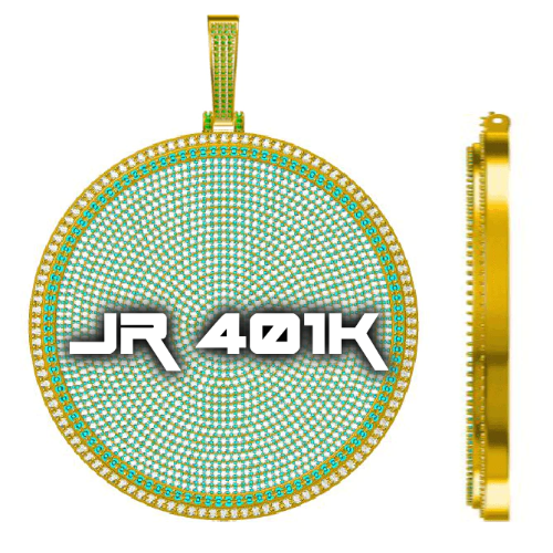 CUSTOM LETTER NECKLACE 3D BIG DISC