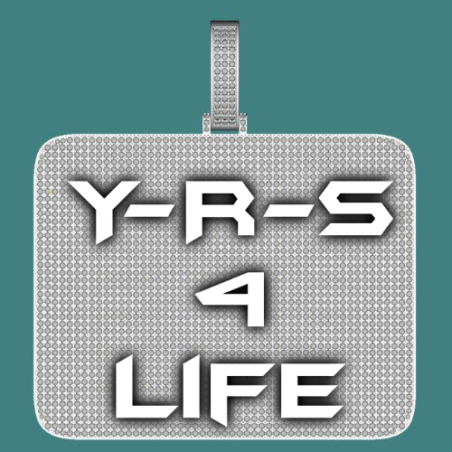 CUSTOM LETTER NECKLACE 3D BIG SQUARE