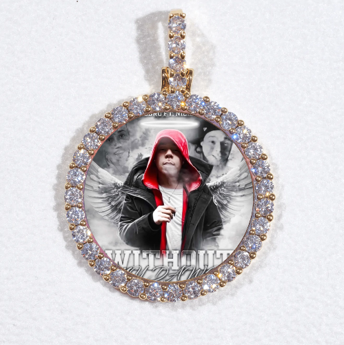 3D CIRCLE CUSTOM PICTURE PENDANT SMALL SIZE