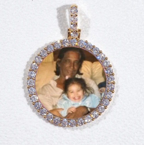 3D CIRCLE CUSTOM PICTURE PENDANT SMALL SIZE
