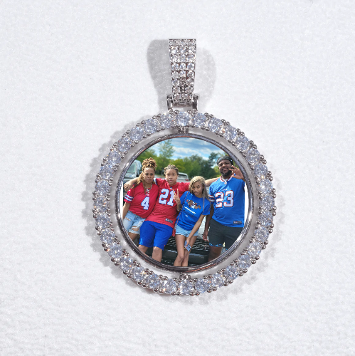 3D Spinning 2-Faced Custom Picture Pendant