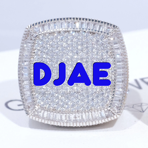 CUSTOM LETTER 3D ICED RING