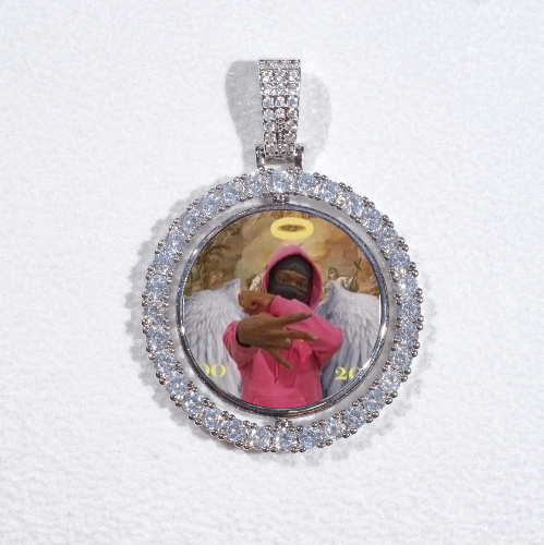 3D Spinning 2-Faced Custom Picture Pendant