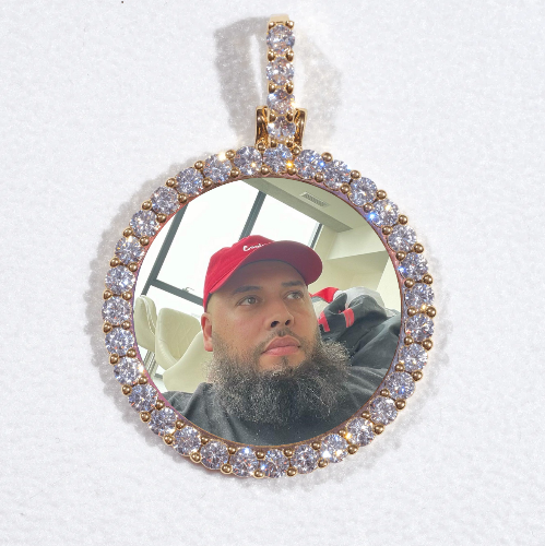 3D CIRCLE CUSTOM PICTURE PENDANT SMALL SIZE