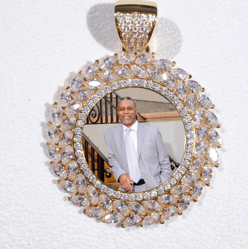 Large 3D Wheat Ear Custom Picture Pendant
