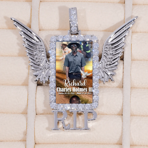 RIP WING 3D CUSTOM PICTURE PENDANT