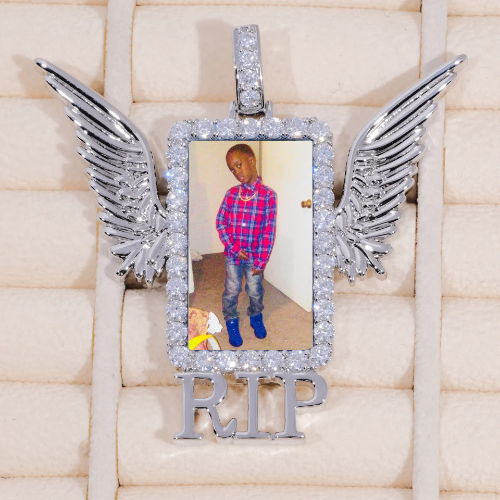RIP WING 3D CUSTOM PICTURE PENDANT