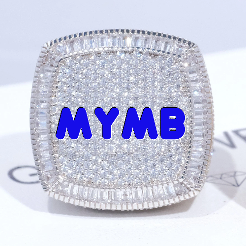 CUSTOM LETTER 3D ICED RING