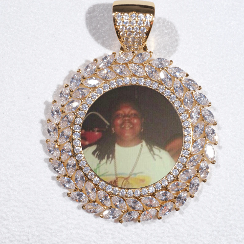 Large 3D Wheat Ear Custom Picture Pendant