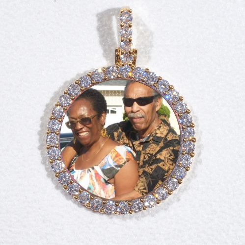 3D CIRCLE CUSTOM PICTURE PENDANT SMALL SIZE