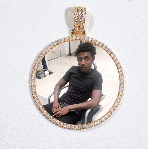 MEDIUM 3D CIRCLE CUSTOM PICTURE PENDANT