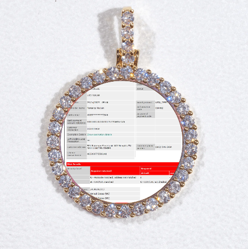 3D CIRCLE CUSTOM PICTURE PENDANT SMALL SIZE