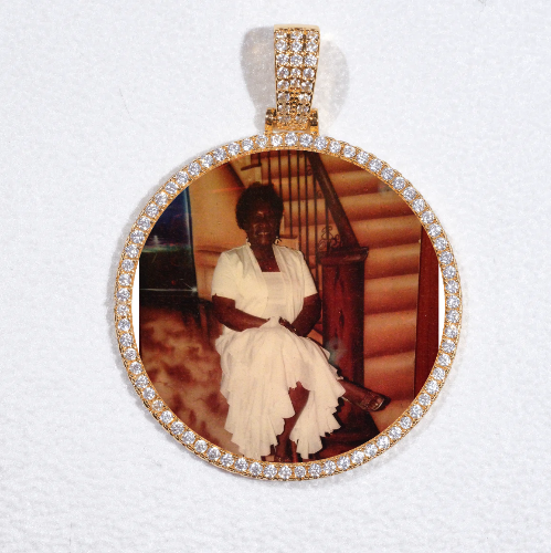 MEDIUM 3D CIRCLE CUSTOM PICTURE PENDANT