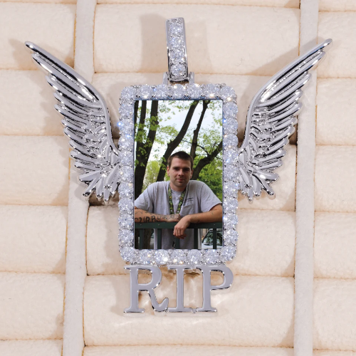 RIP WING 3D CUSTOM PICTURE PENDANT