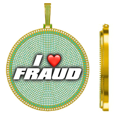 CUSTOM LETTER NECKLACE 3D BIG DISC