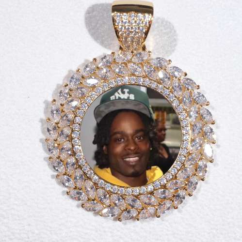 Large 3D Wheat Ear Custom Picture Pendant