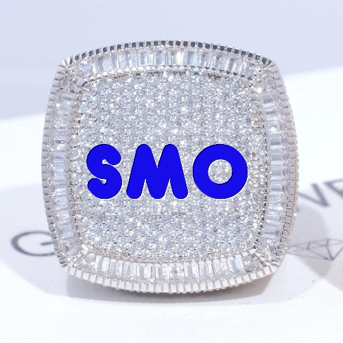 CUSTOM LETTER 3D ICED RING