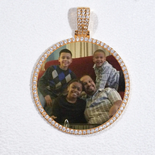 MEDIUM 3D CIRCLE CUSTOM PICTURE PENDANT