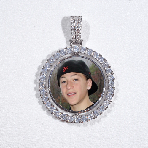 3D Spinning 2-Faced Custom Picture Pendant